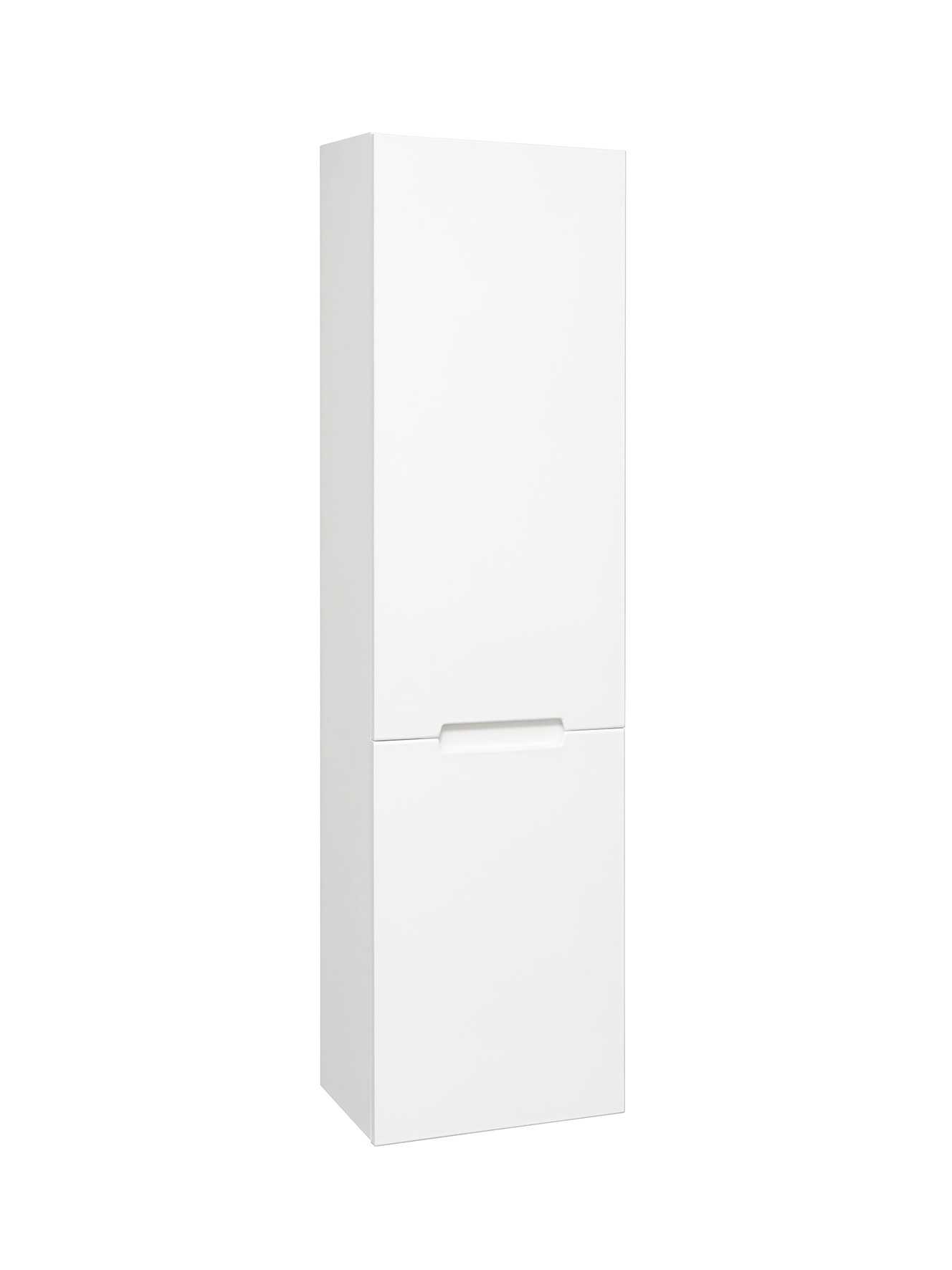 Шкаф-пенал для ванной Aqua de Marco Olivia 40 R подвесной, глянцевый белый