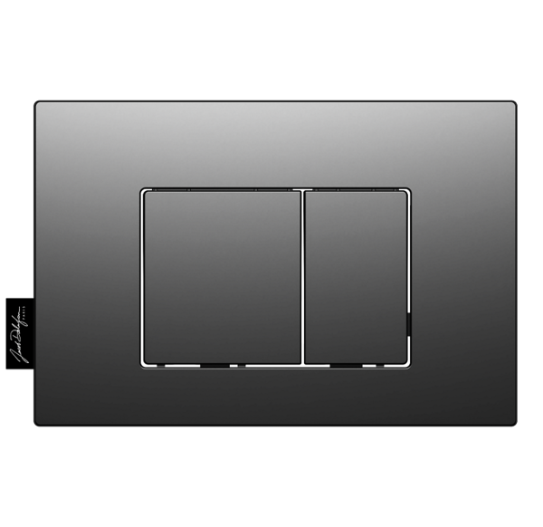 Кнопка смыва для унитаза Jacob Delafon E38065-BMT пластик, цвет матовый черный, с антибактериальным покрытием