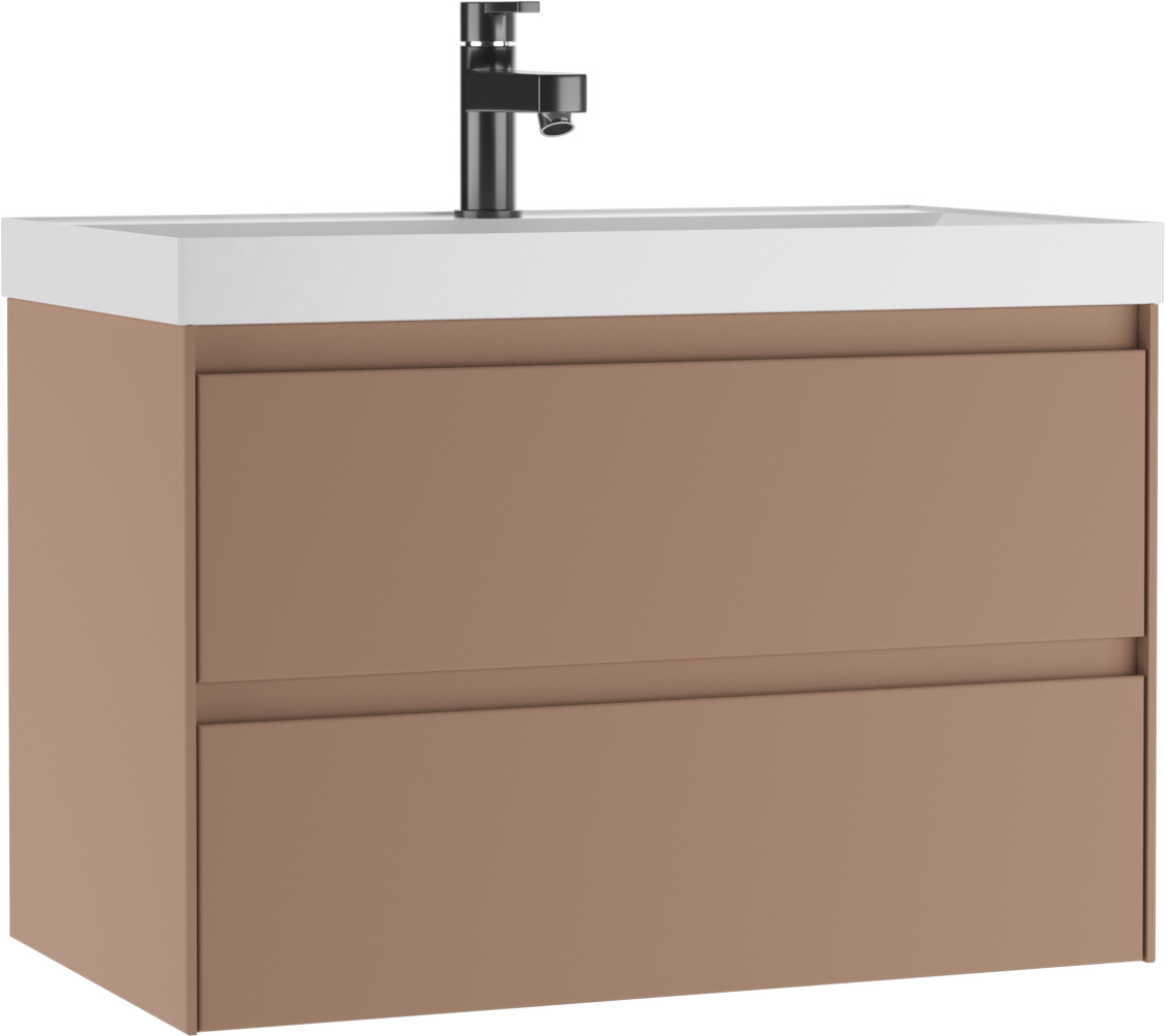 Тумба с раковиной Домино Verona 80 мокко