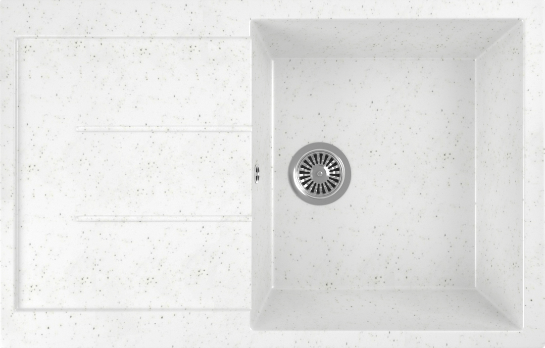 Мойка кухонная Domaci Бьелла M-GS14-W белая