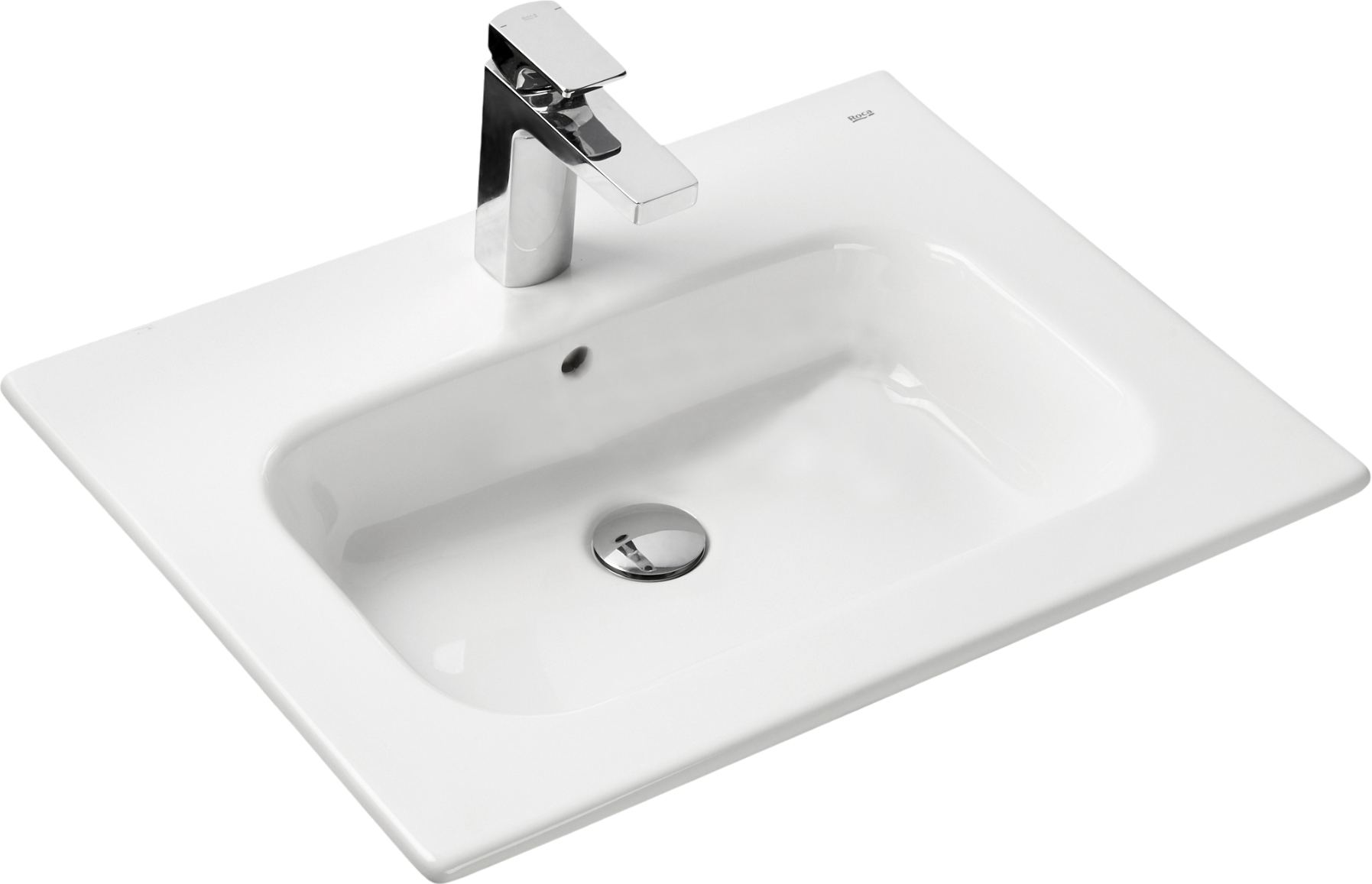 Мебельная раковина AQUATON Victoria-N 61 накладная, белая, прямоугольная, фарфор