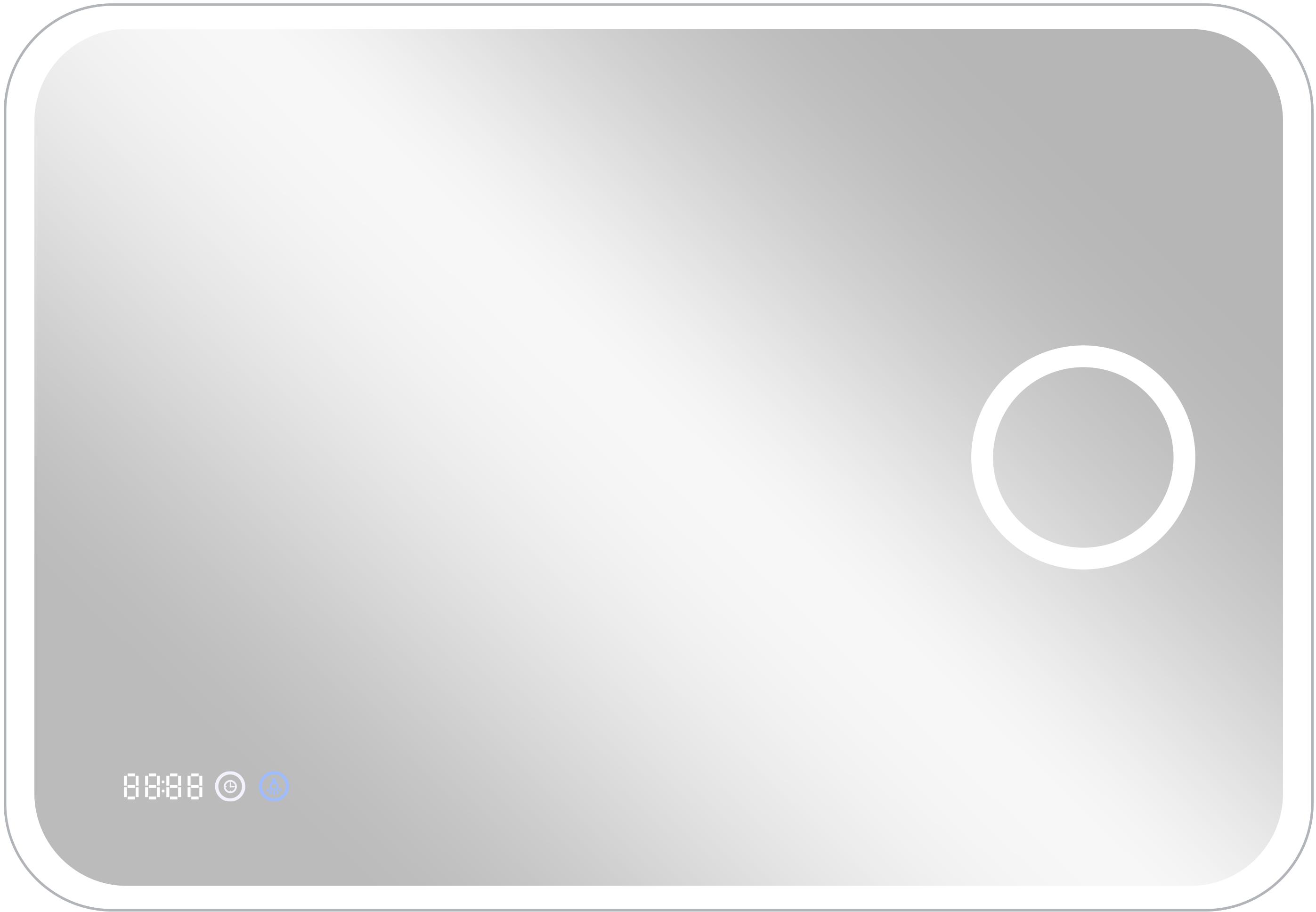 Зеркало CONTINENT Bliss 120х80 с подсветкой