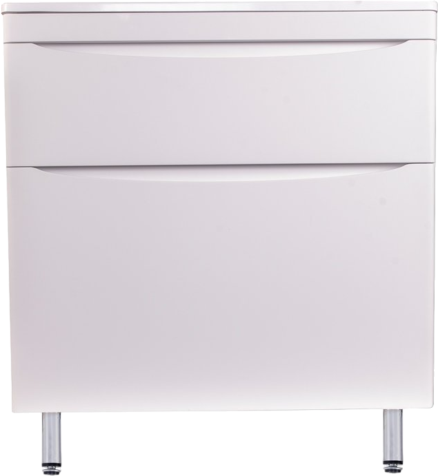 Тумба под раковину без столешницы Style Line Бергамо Мини 90 Люкс Plus напольная, антискрейтч белая