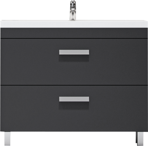 Тумба под раковину без столешницы Velvex Orlando 100 серая