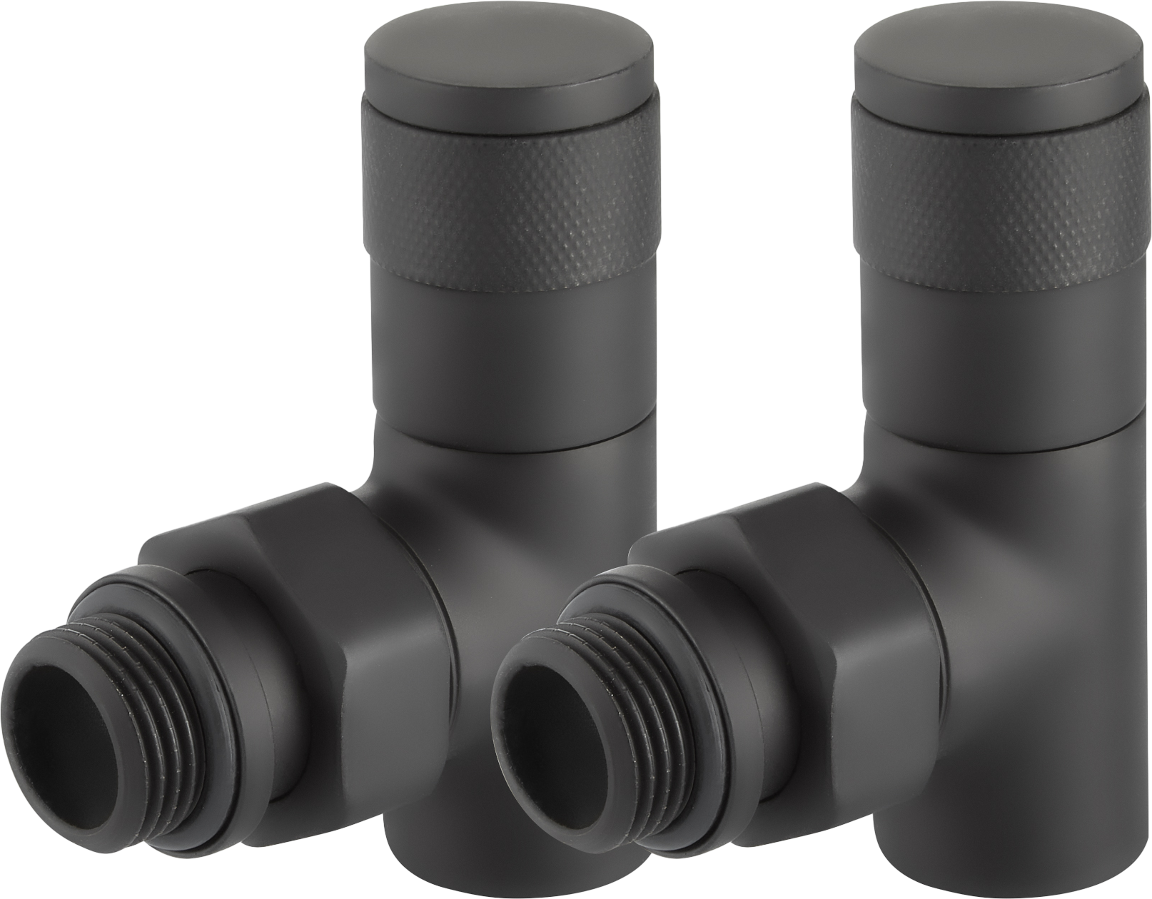 Набор ручной регулировки Royal Thermo Piano RTE 56.0013 1/2" ВРx1/2" НР, угловой, черный