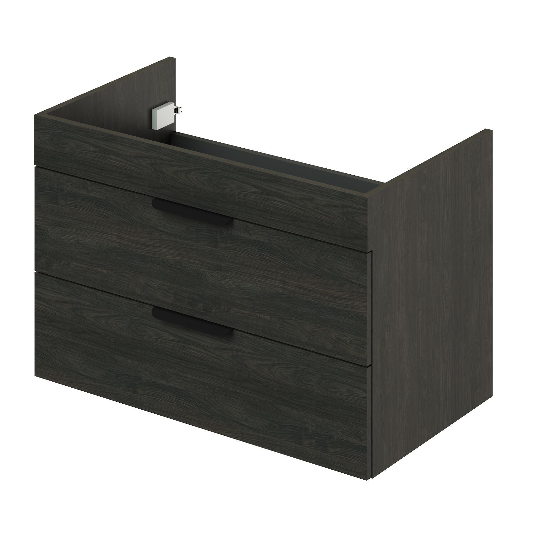 Тумба под раковину подвесная Ika Alta 80 760х430х500 Морское дерево карбон