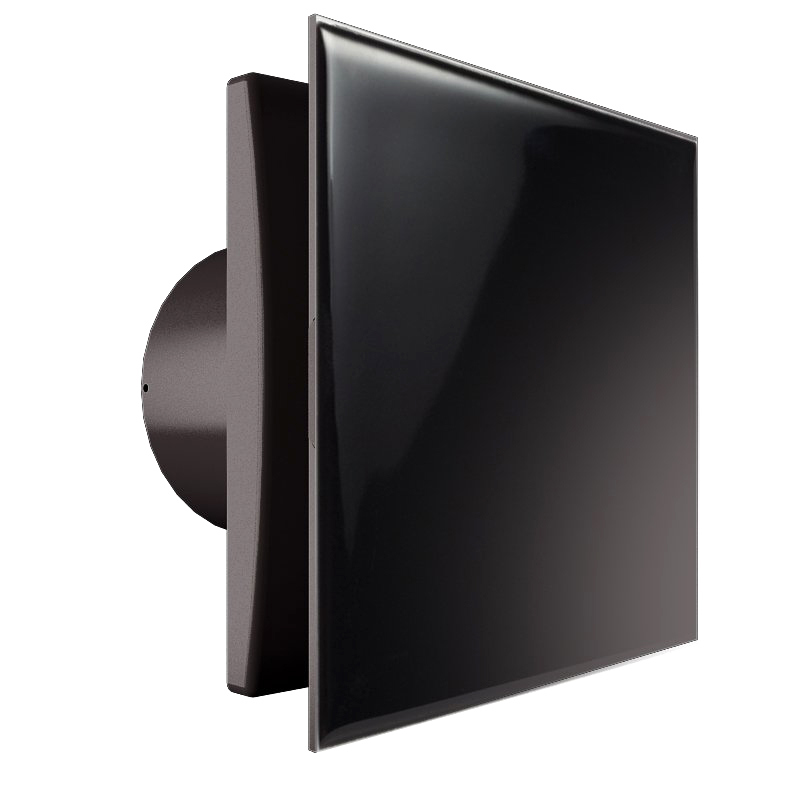 Вытяжной вентилятор РВС Антарес 100 повышенной мощности, черный обсидиан