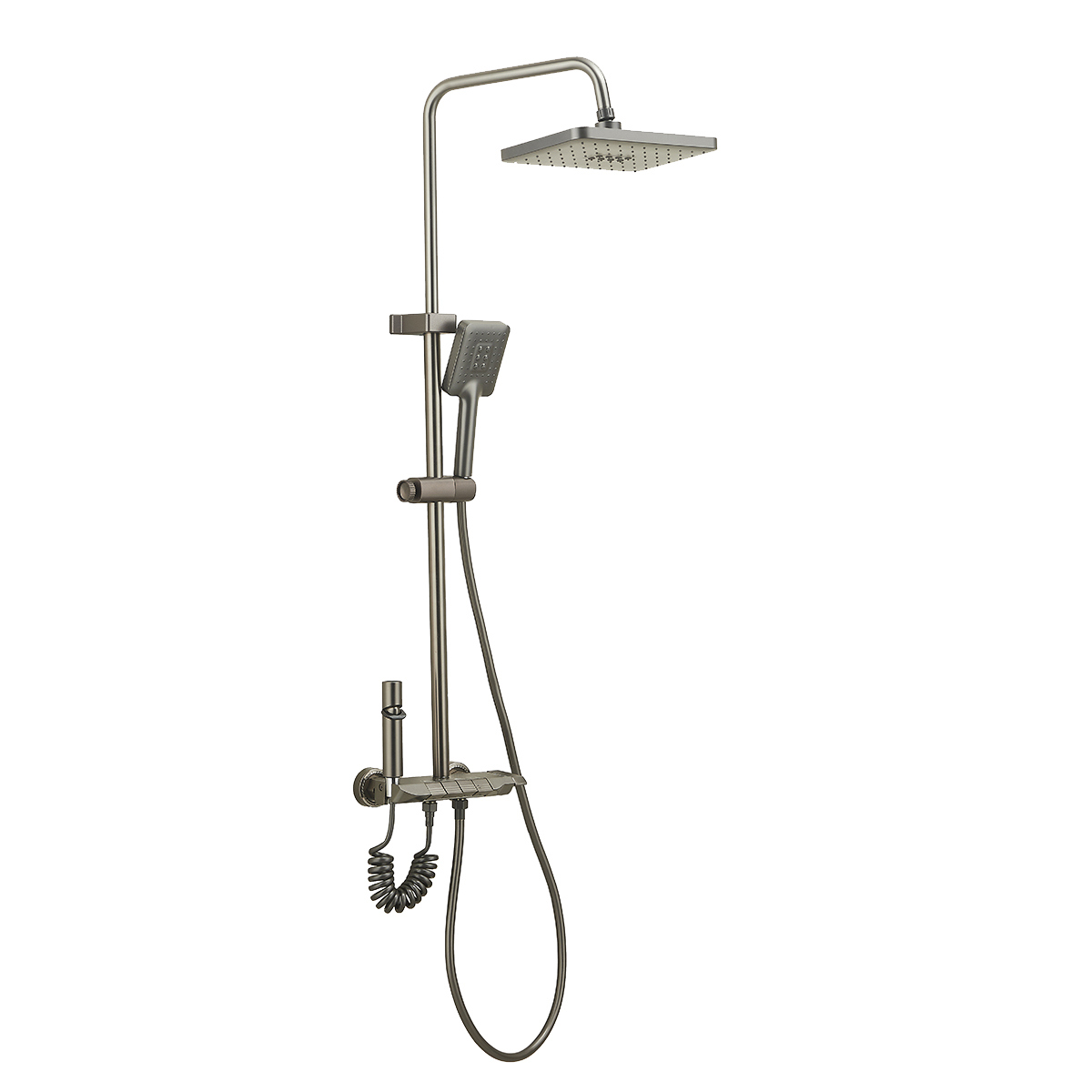 Душевая стойка Профсан 900 ПСМ-900-81GA с гигиеническим душем, графит