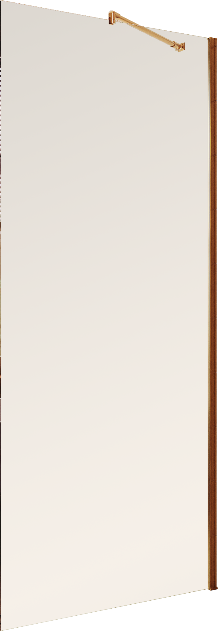 Душевая перегородка Maybahglass MGD-684-2ш 119 см, профиль бронза, стекло бронза