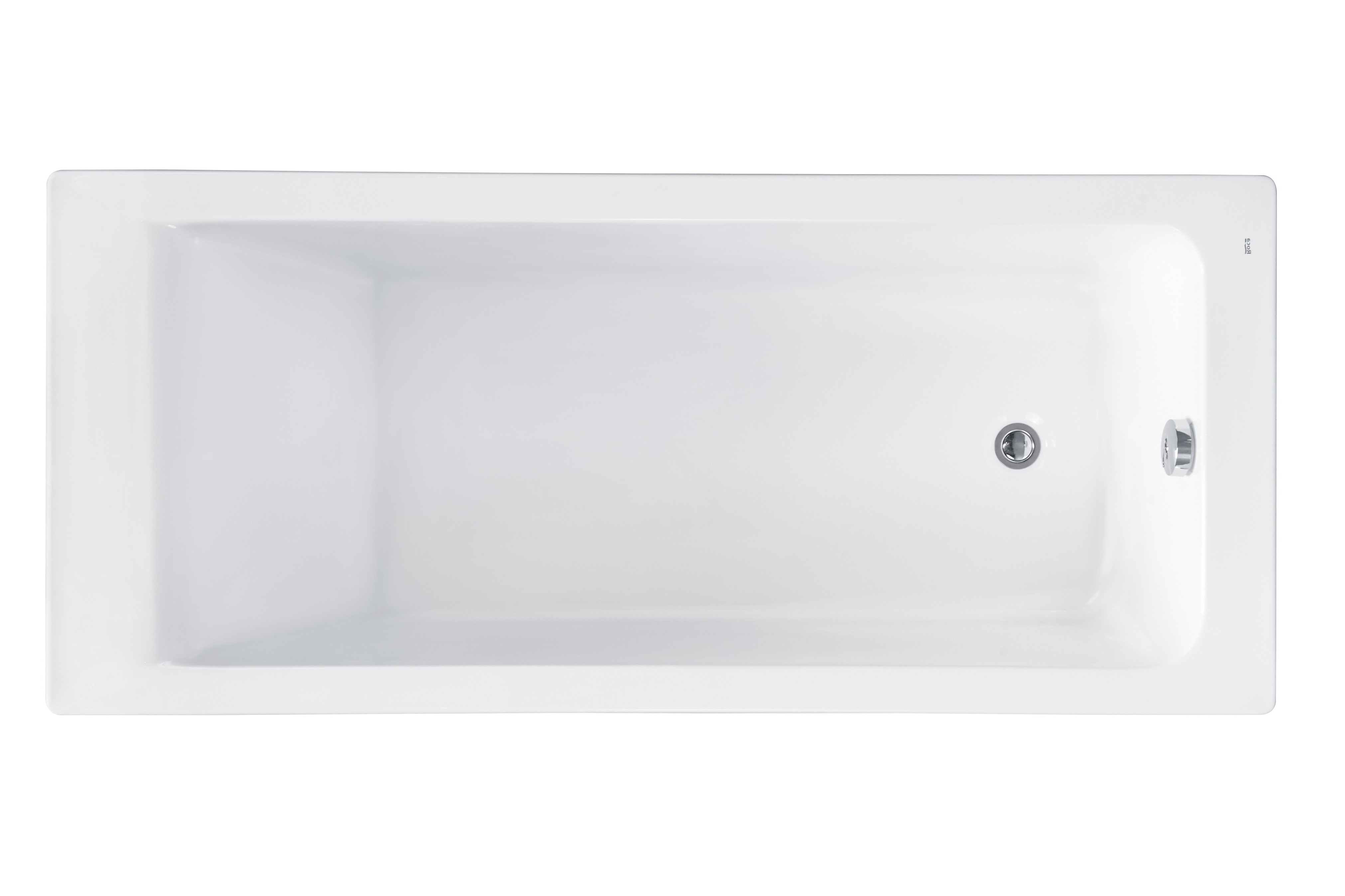 Акриловая ванна Roca Easy без опоры 160x70 см, пристенная, белая