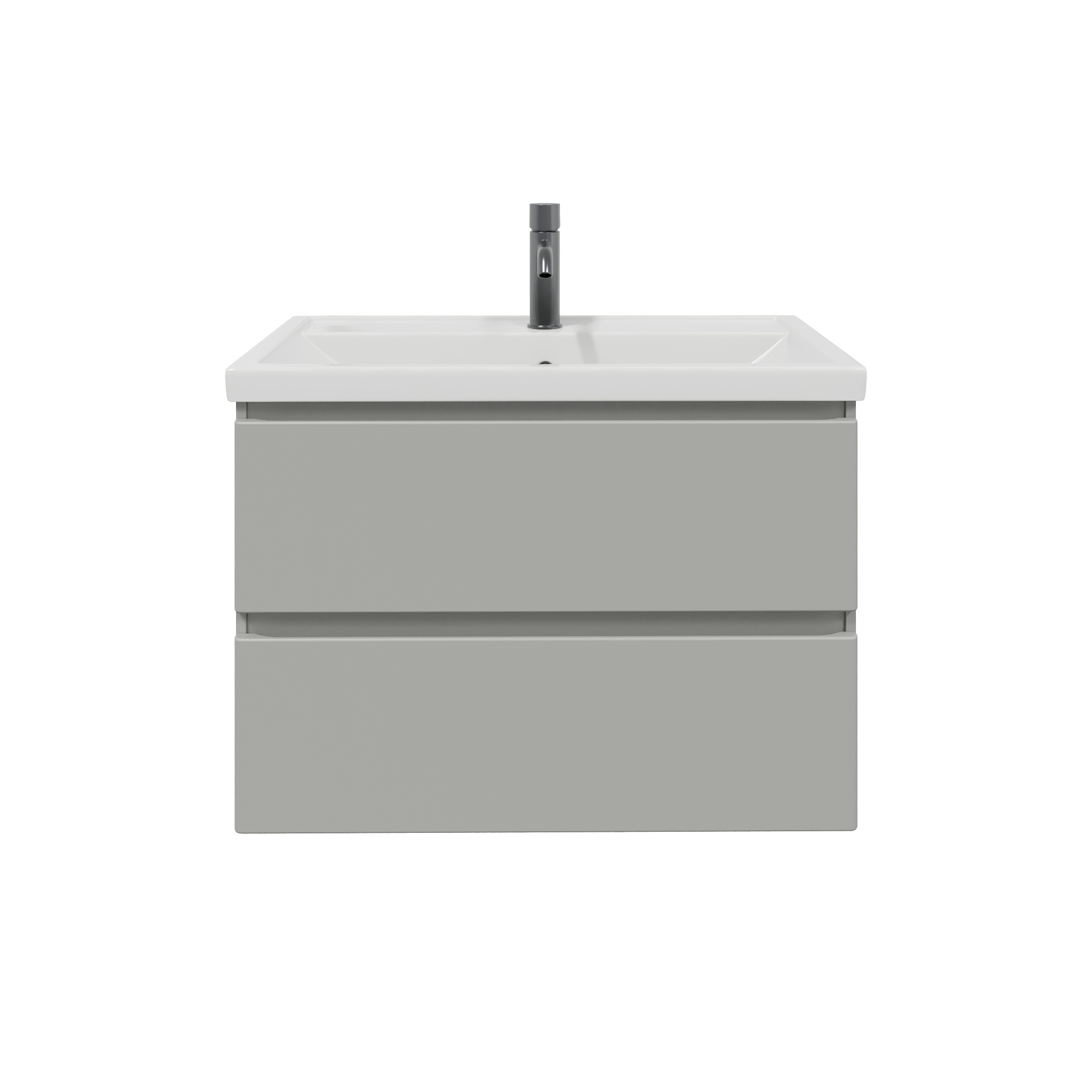 Тумба с раковиной SanStar Riana 70 подвесная, grey, раковина Фостер 70