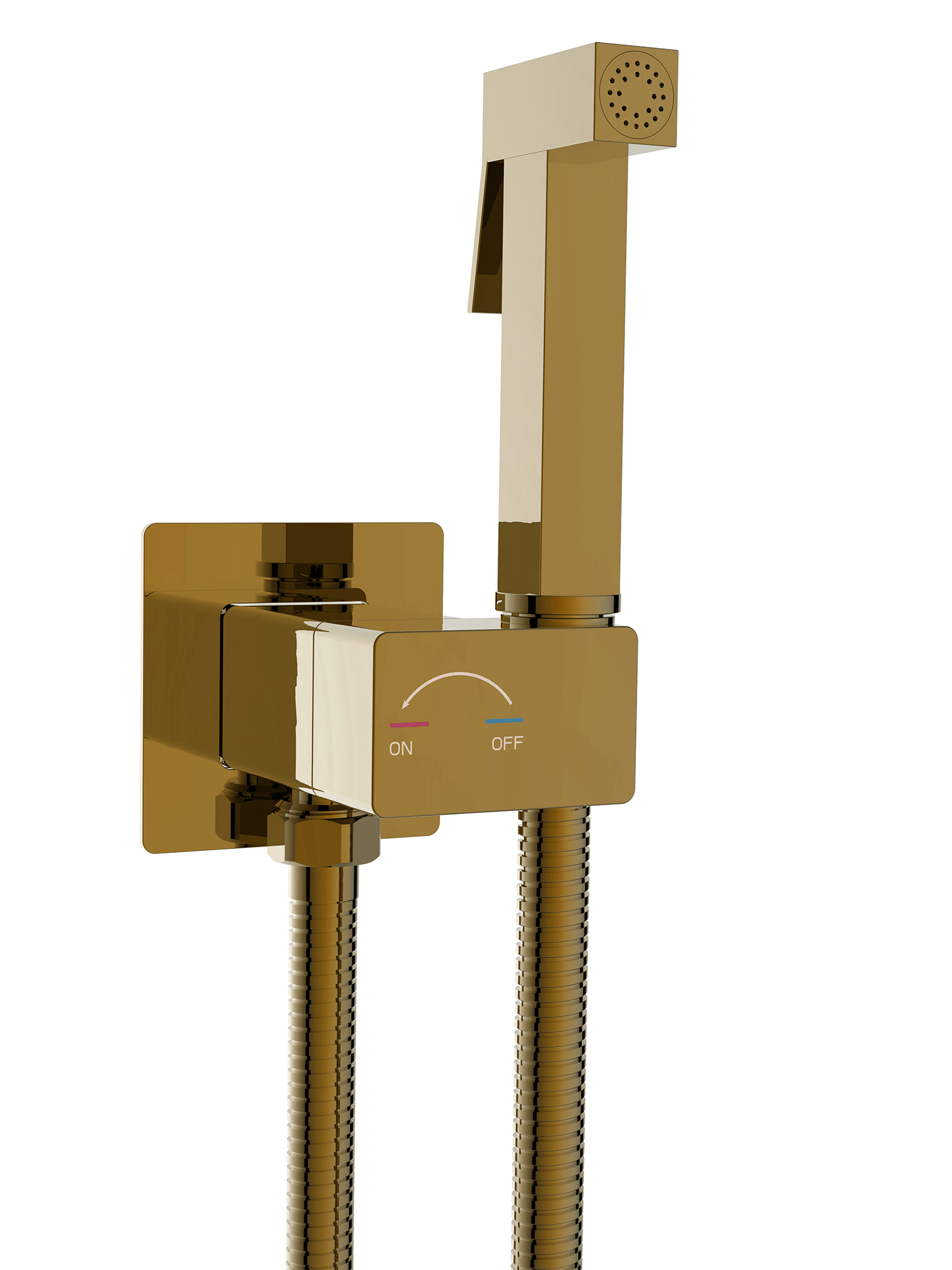 Гигиенический душ Weltwasser Higi Q01 BR со смесителем, С ВНУТРЕННЕЙ ЧАСТЬЮ, бронза