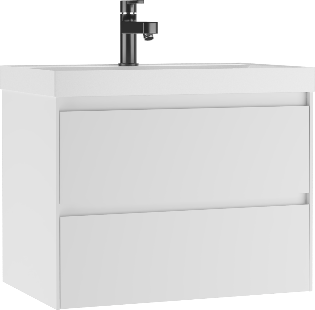 Тумба с раковиной Домино Verona 60 белая