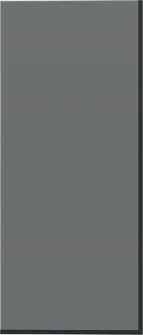 Шторка на ванну MebelVann Ben 423 140х50 см, профиль черный, стекло тонированное