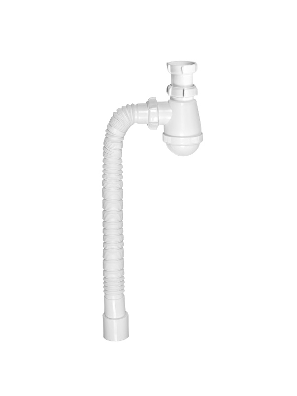 Сифон для раковины DIWO Мини 30770400 40 мм, бутылочный, белый