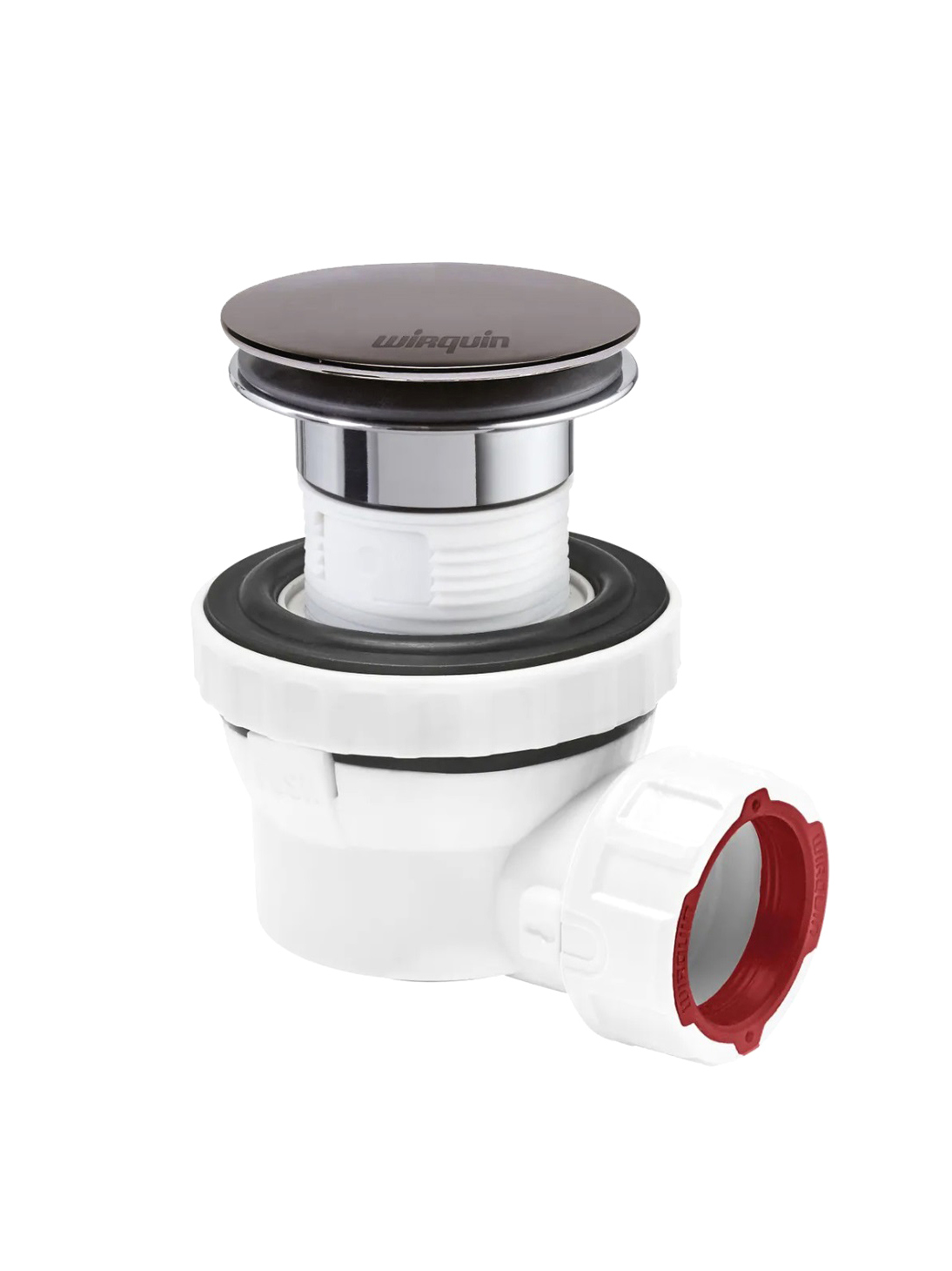 Сифон для раковины Wirquin Nano 6.7 30987208 32 мм, с сухим затвором, оружейная сталь