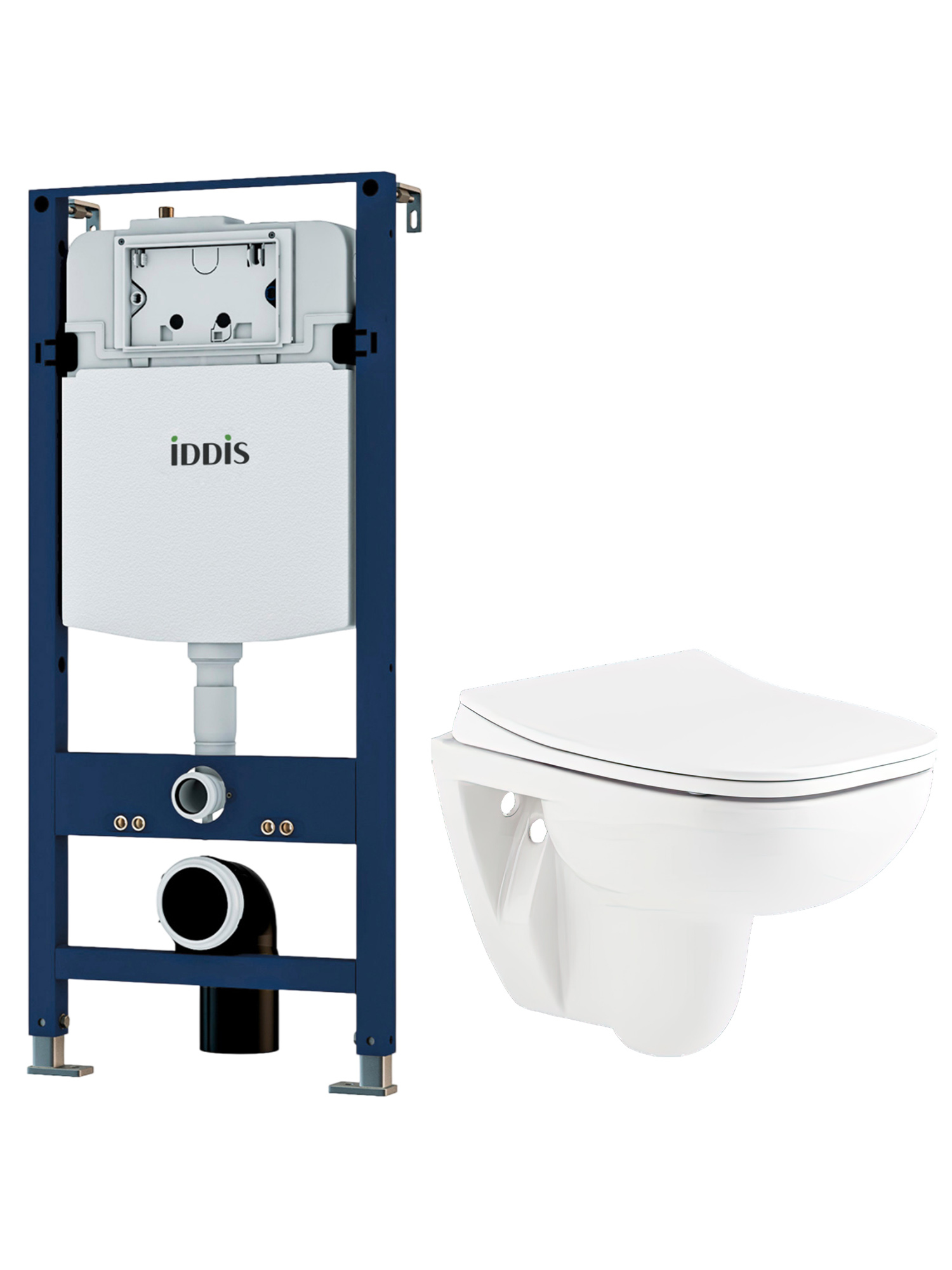 Комплект 3 в 1 Унитаз подвесной Seramiksan Petite A101002H + Сиденье AG50006, с микролифтом + Инсталляция IDDIS Profix PRO0000i32
