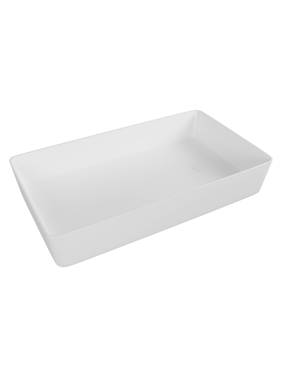 Накладная раковина STWORKI Копенгаген CO50312 60 глянцевая белая, прямоугольная