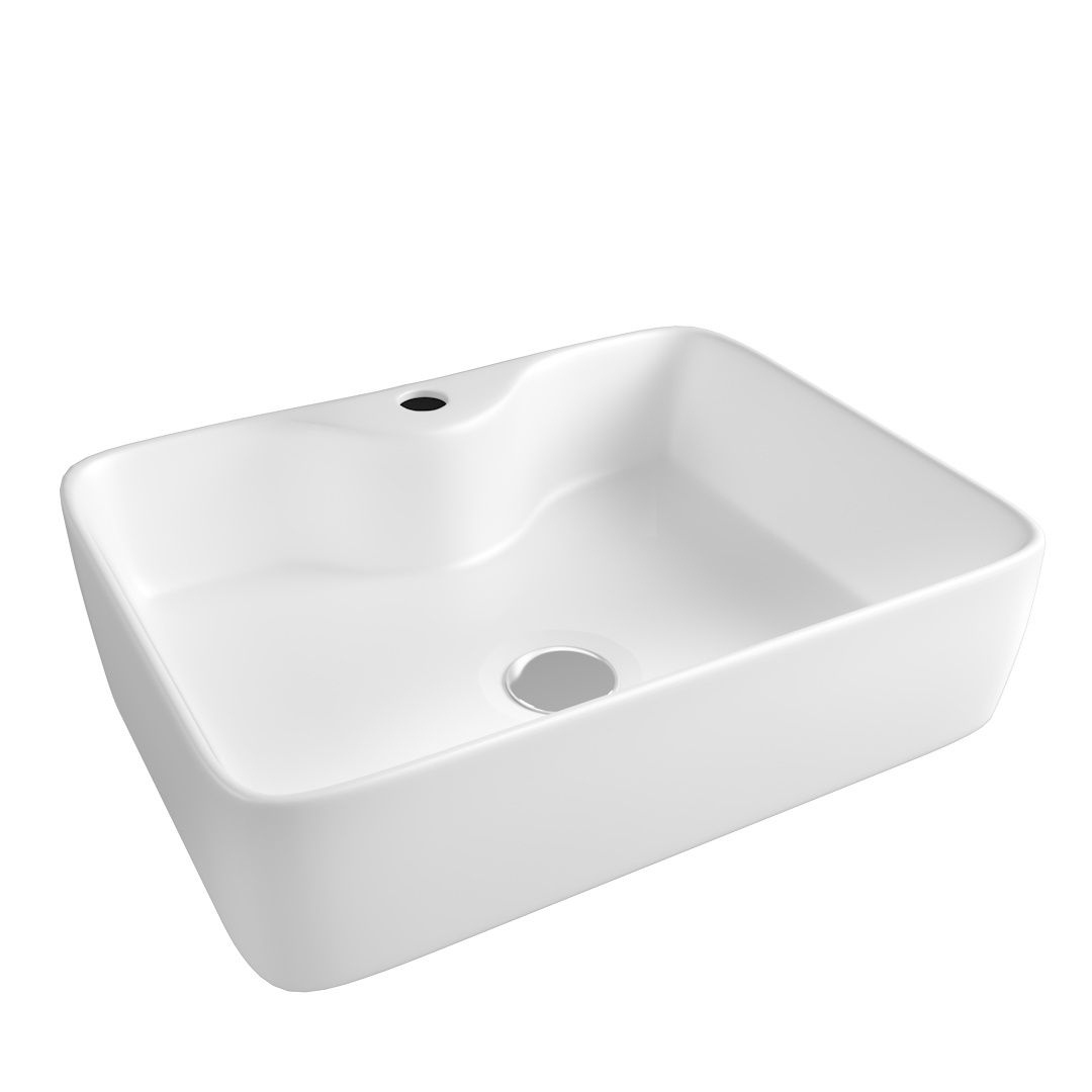 Накладная раковина STWORKI Копенгаген CO50310 48 белая, прямоугольная