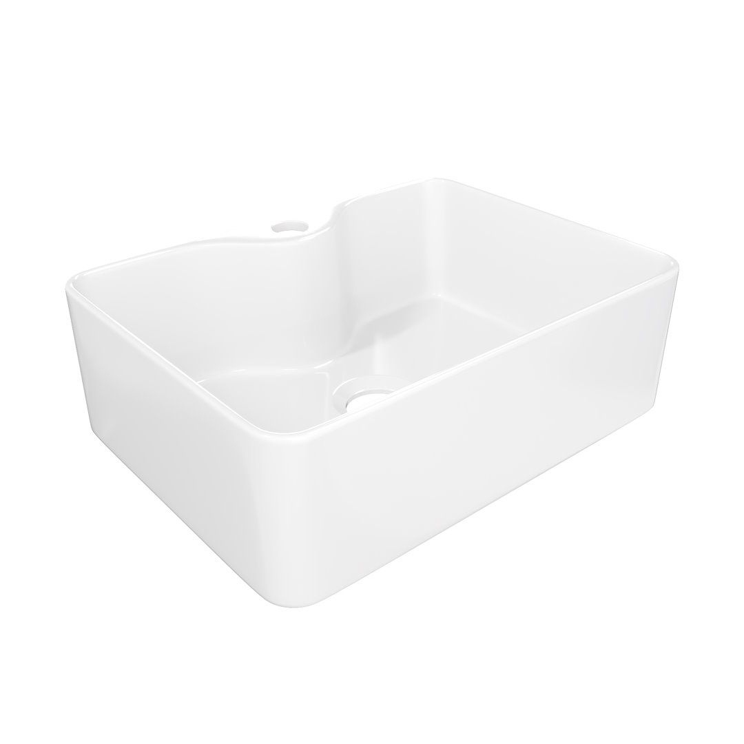 Накладная раковина STWORKI Копенгаген CO51104 41 белая, прямоугольная