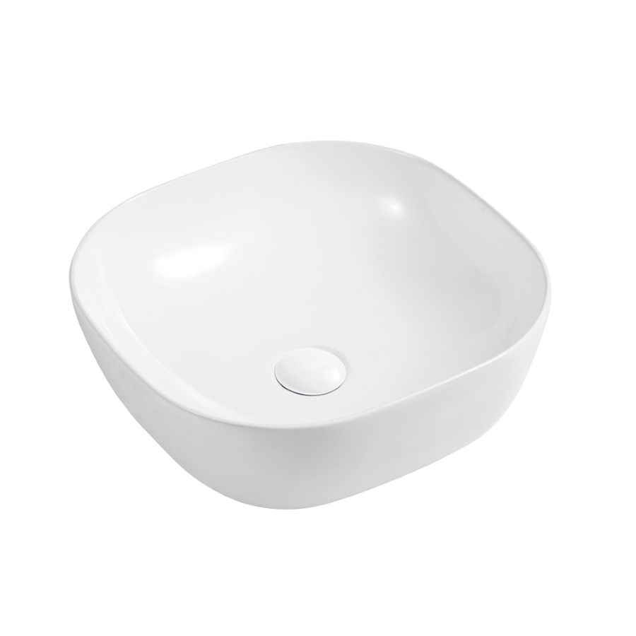 Накладная раковина STWORKI Копенгаген CO50203 41 белая, квадратная