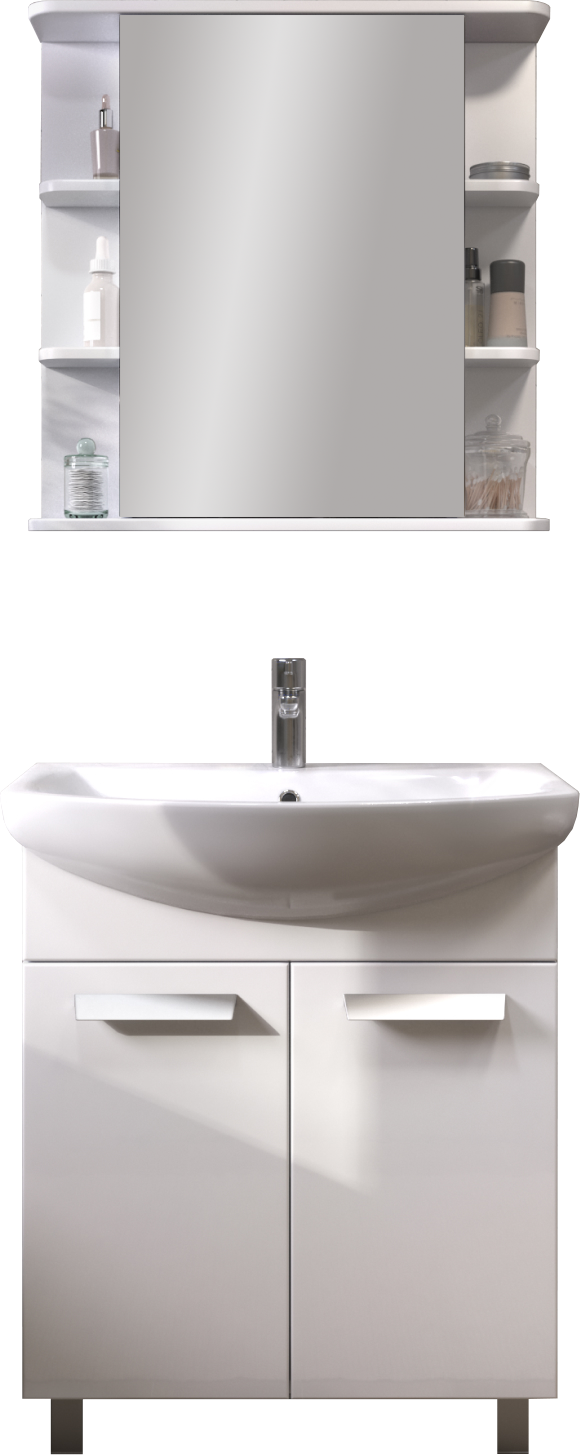 Мебель для ванной комнаты Vigo Hoska 70 2 дверцы, белая