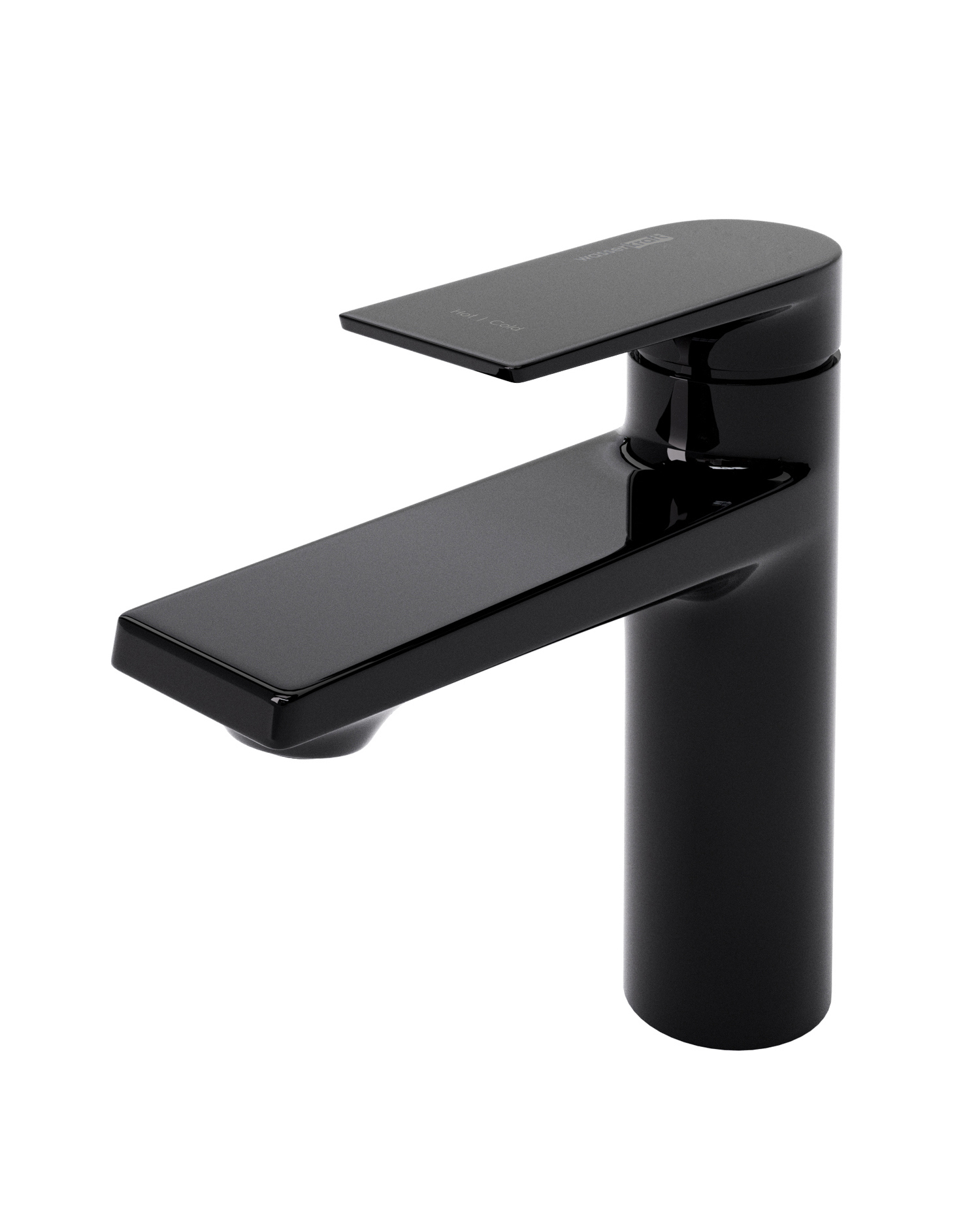 Смеситель для раковины Wasserkraft Glan 6603 черный глянец