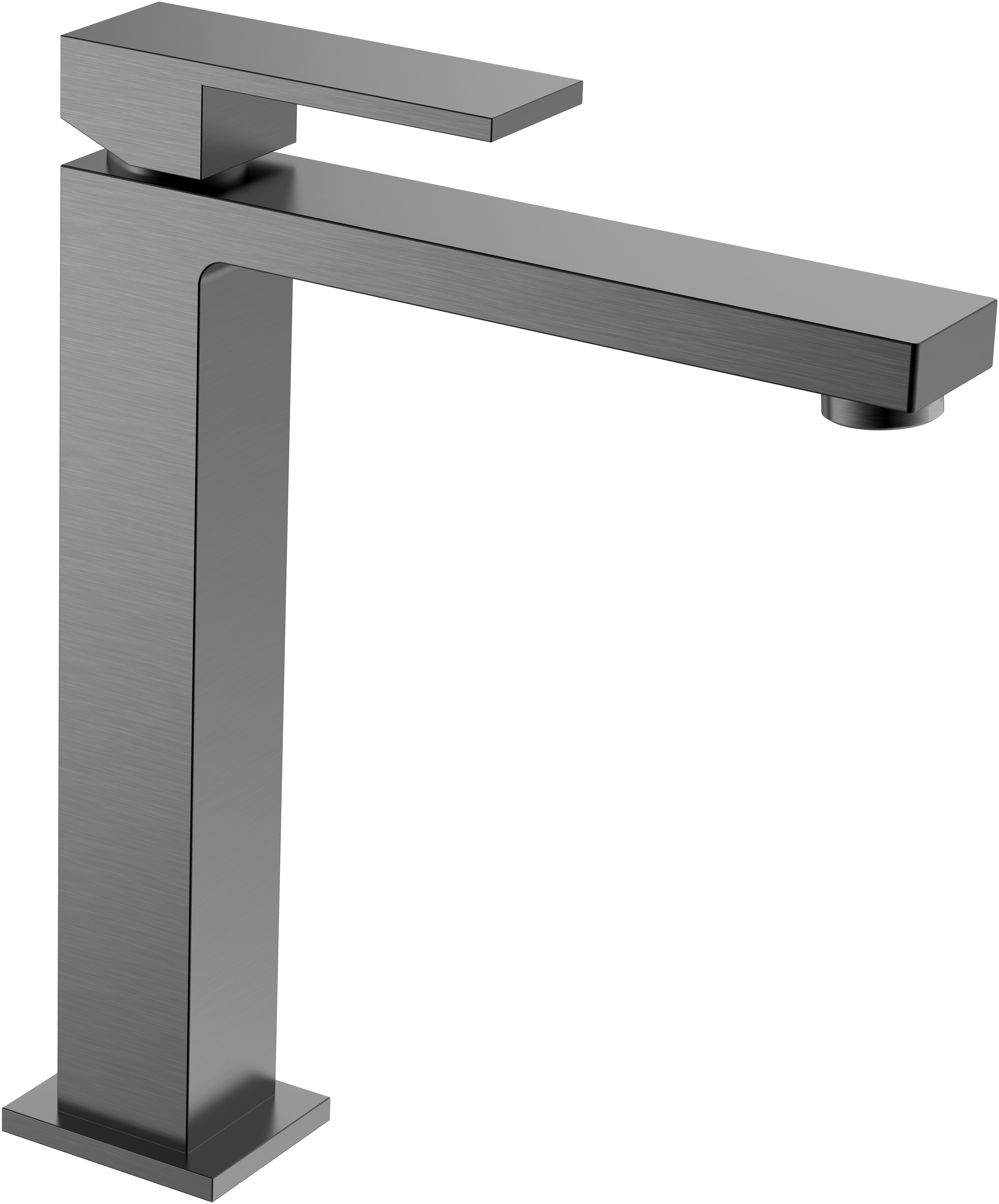 Смеситель для раковины Boheme Qubic 472-GM matt gun metal