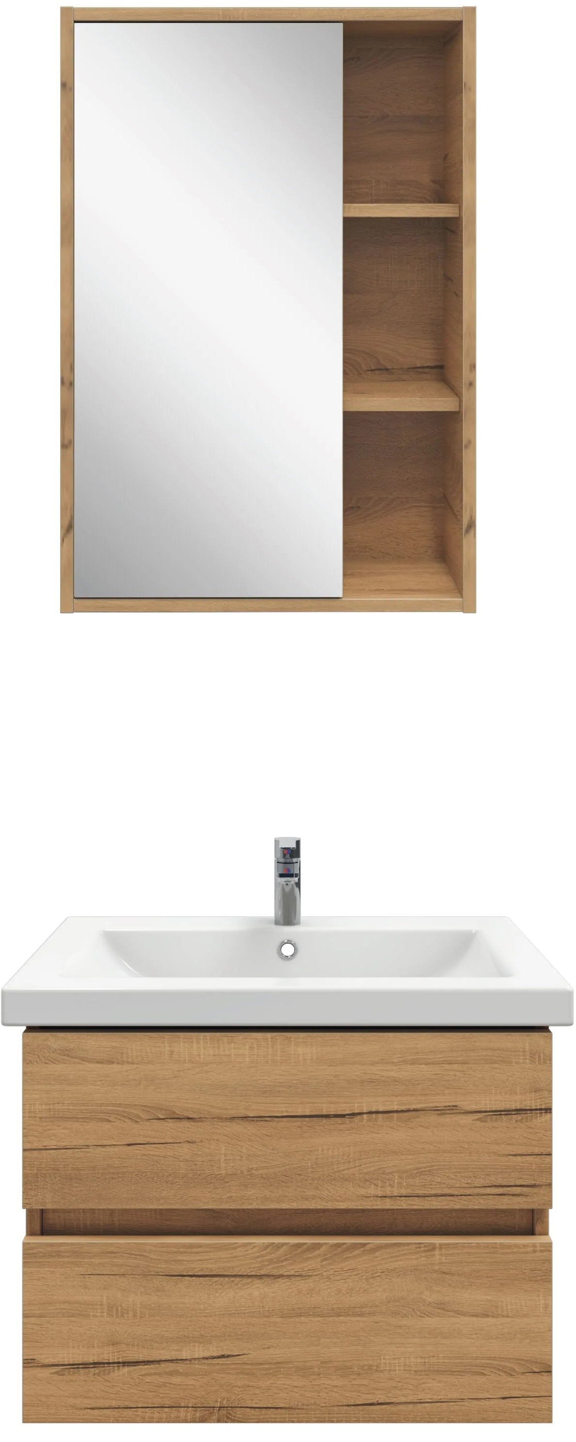 Мебель для ванной комнаты SanStar Lavanti 50 дуб вотан, раковина Como 50