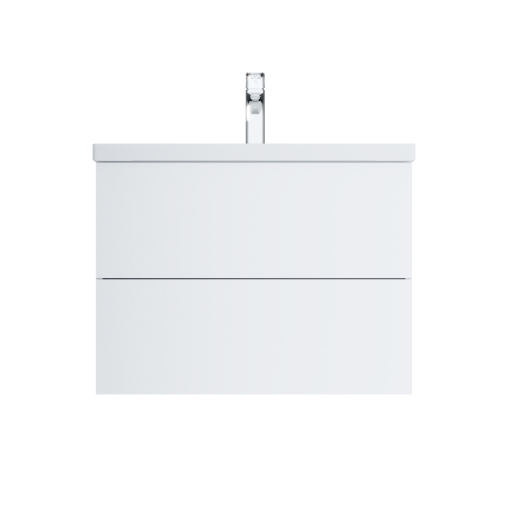 Тумба под раковину без столешницы AM.PM Gem 75 подвесная, белый глянец, с 2 ящиками