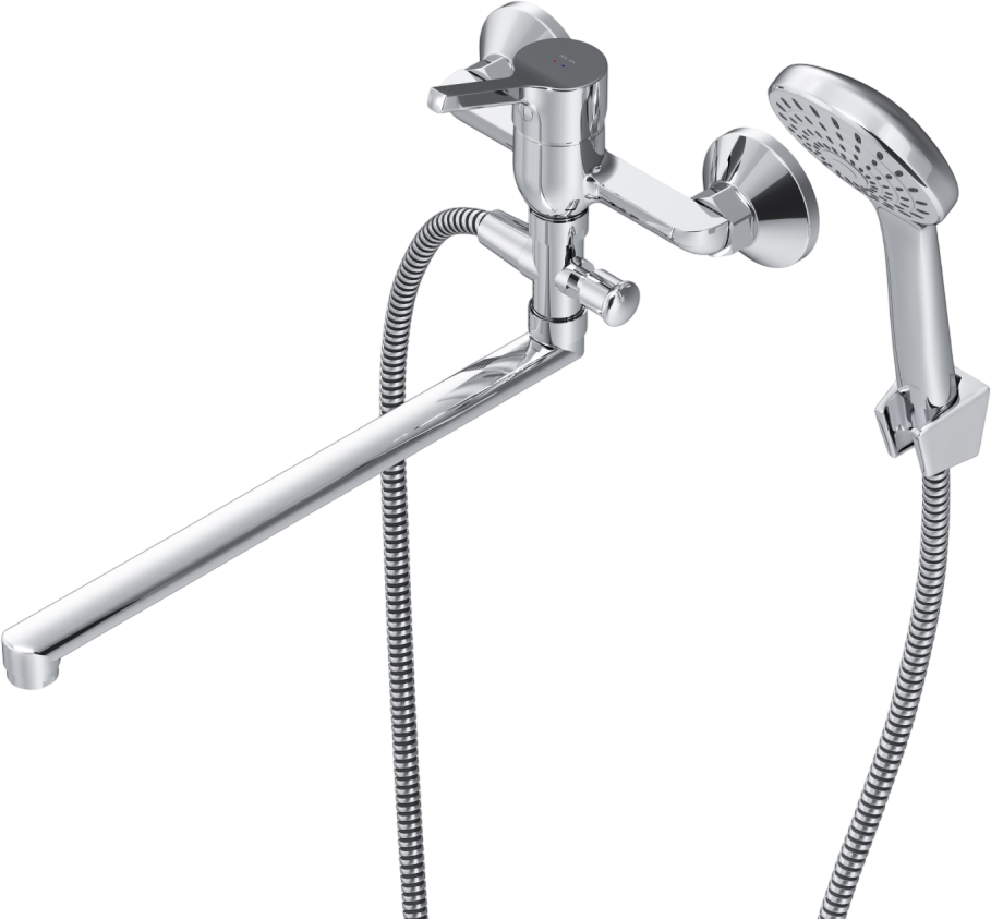 Смеситель с длинным изливом для ванны AM.PM X-Joy S F85B90100 хром