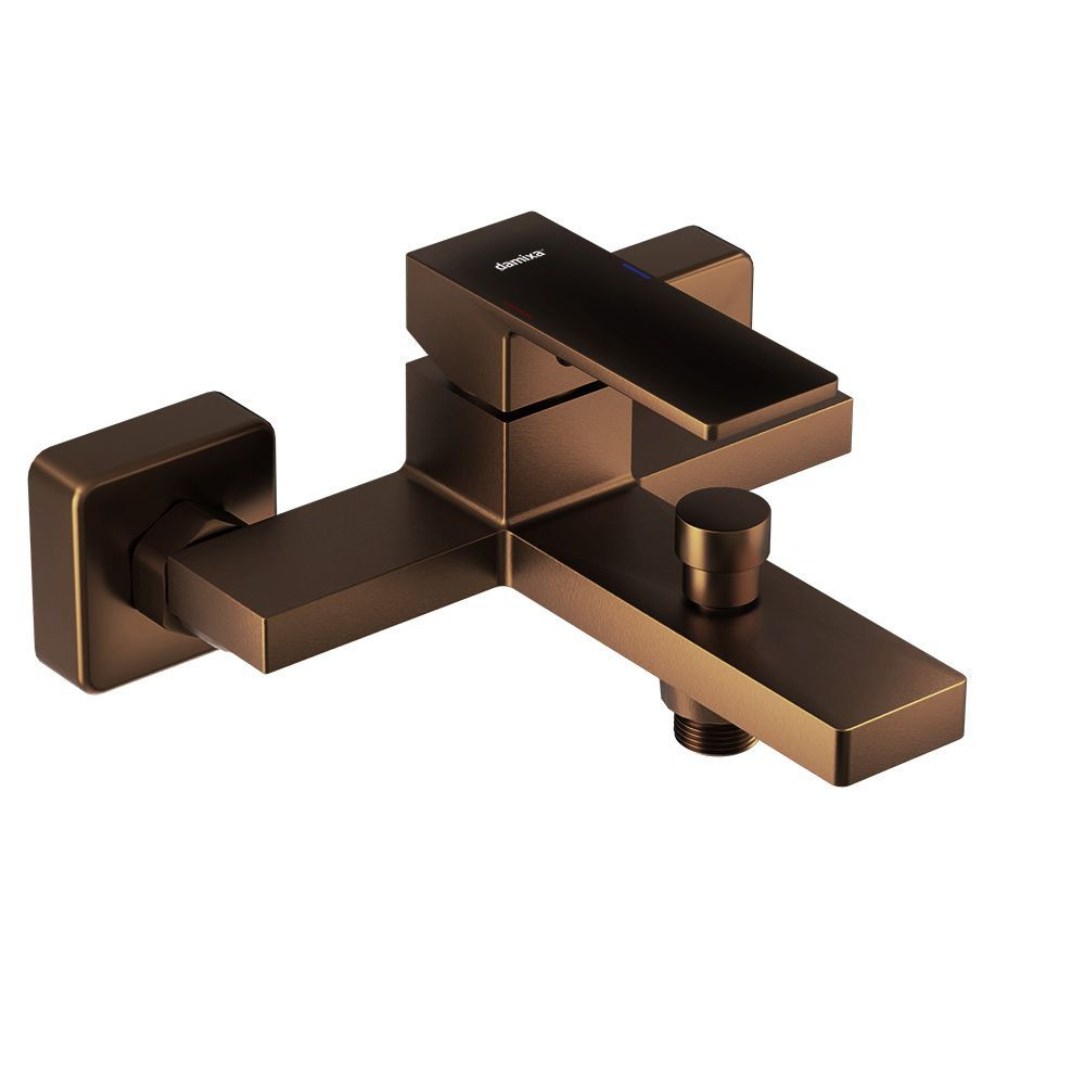 Смеситель для ванны с душем Damixa Gala розовое золото