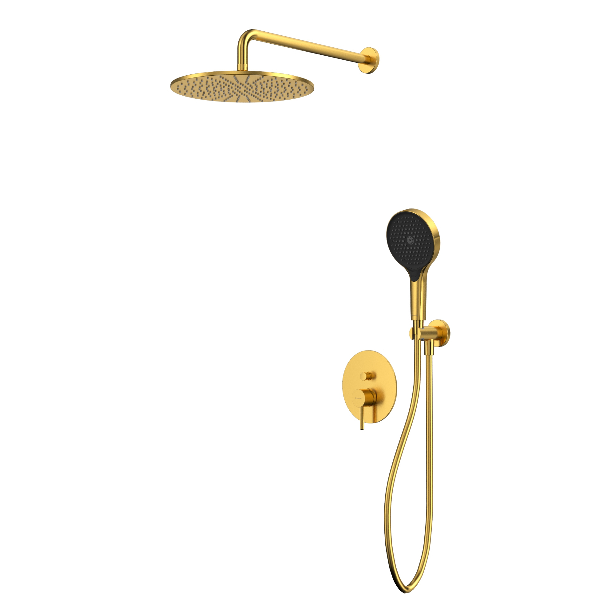 Душевой комплект WHITECROSS Y YSET04TOPGLB С ВНУТРЕННЕЙ ЧАСТЬЮ, брашированное золото
