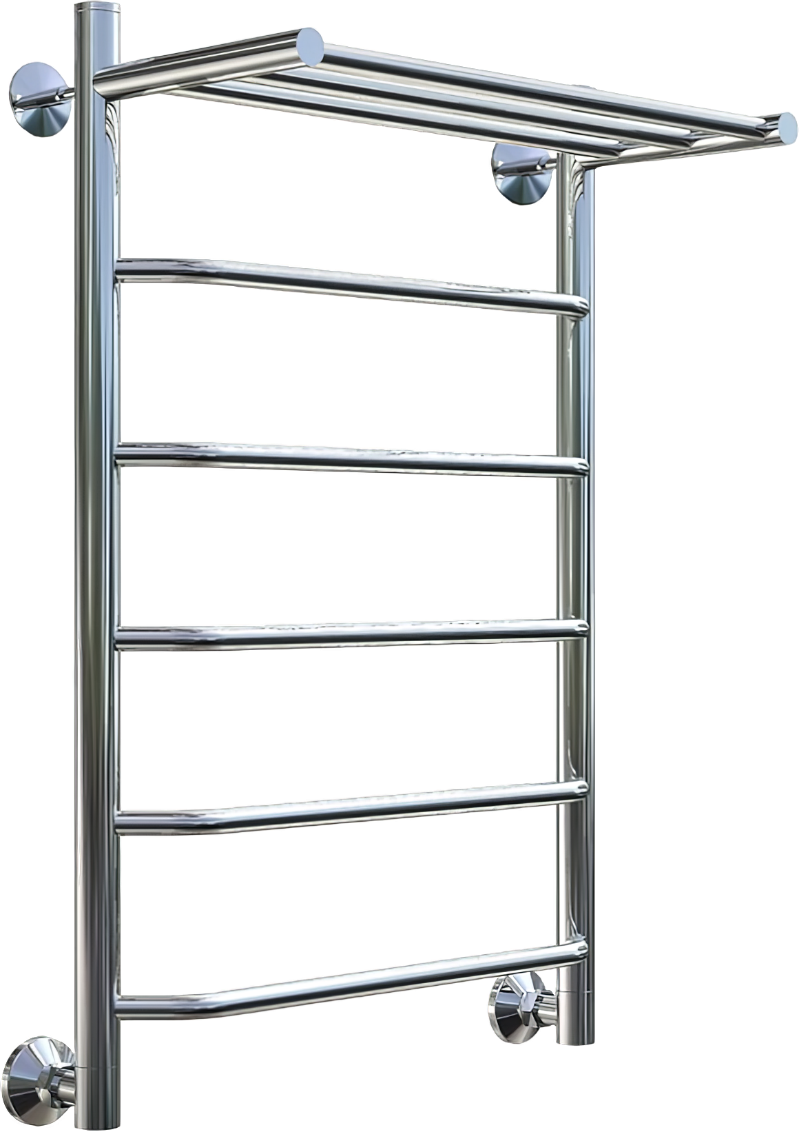 Полотенцесушитель водяной Тругор ЛЦ Богема НП 80x55 см, глянцевый хром, лесенка