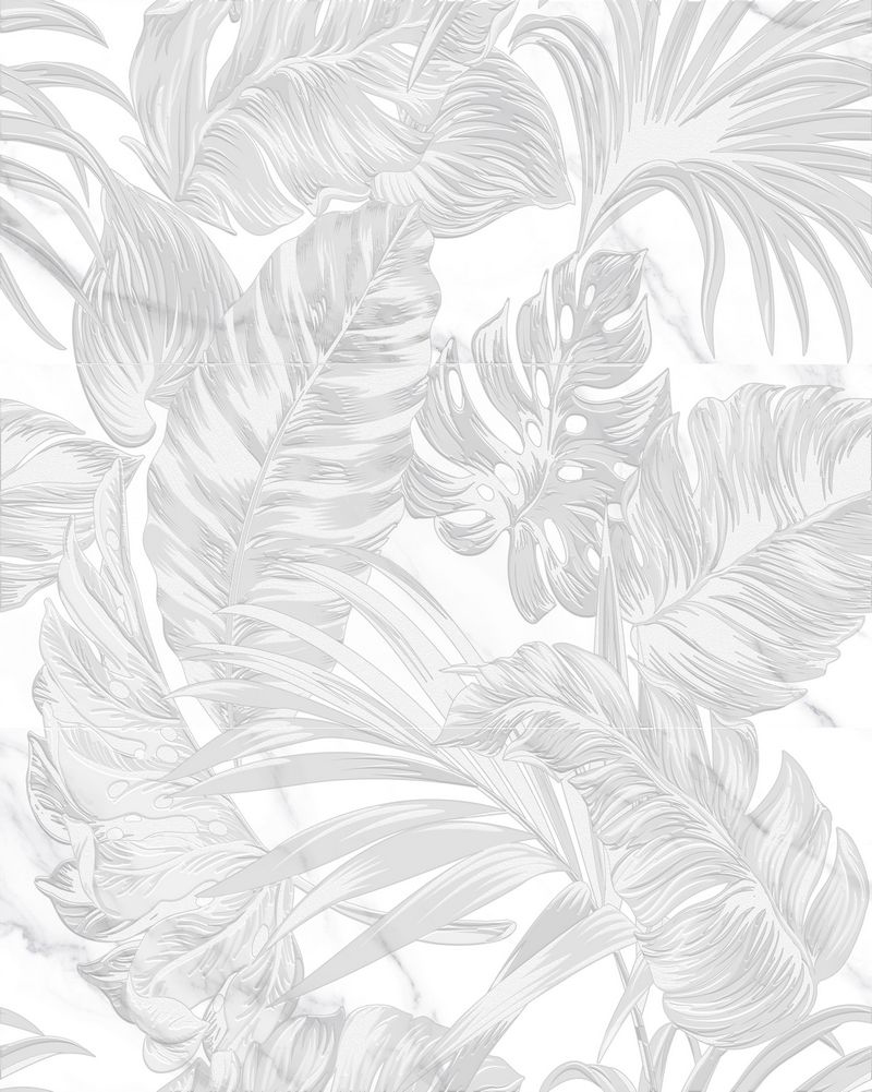 Панно Global Tile Anima матовое, 60x75 белое