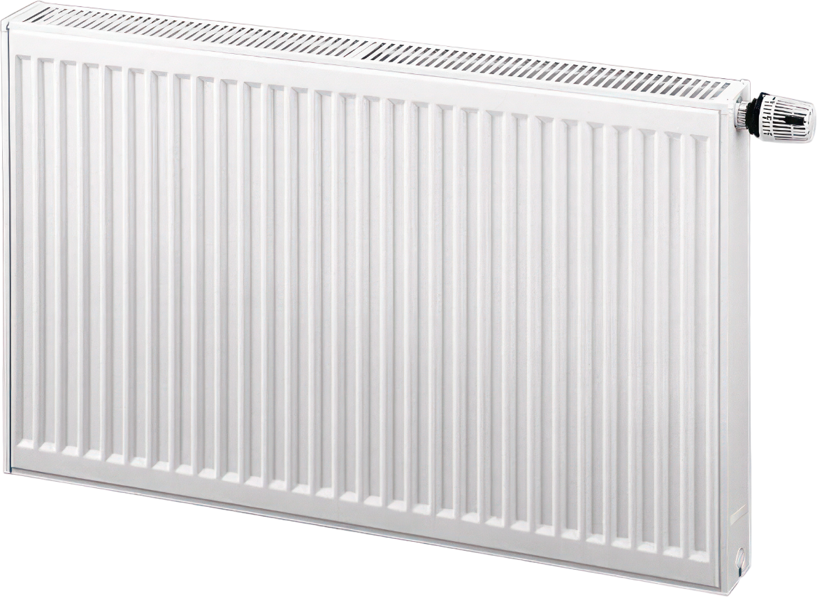 Радиатор стальной панельный EVRA Ventil Compact CV 11 1600x500 мм, боковое проходное подключение, белый RAL 9016