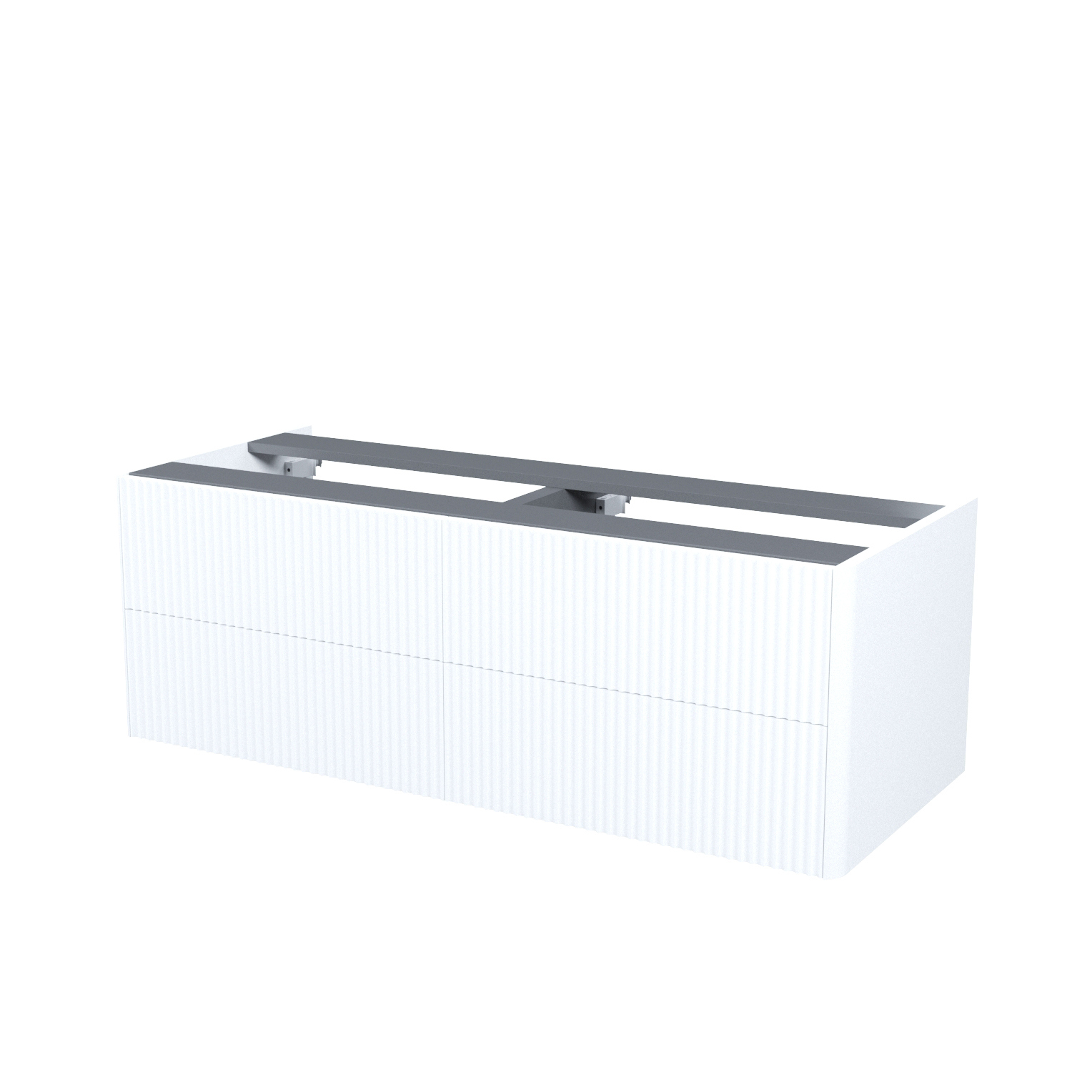 Тумба под раковину без столешницы IDDIS Aiger 120 подвесная, матовая белая soft touch