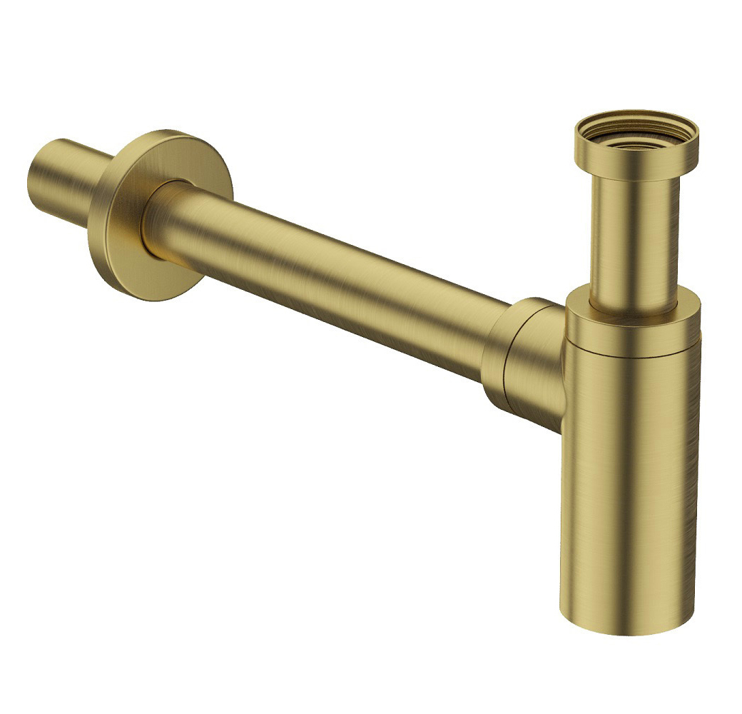 Сифон для раковины IDDIS Optima Home OPTMG00i84 32 мм, бутылочный, матовое золото