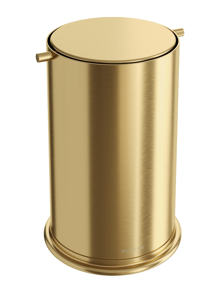 Мусорное ведро Boheme 10916-MG 7 л, для туалета, золото
