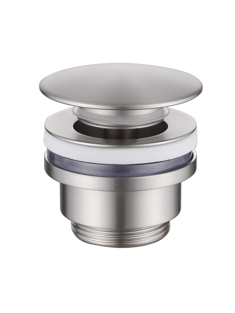 Донный клапан для раковины Abber AF0011SP без перелива, сатин