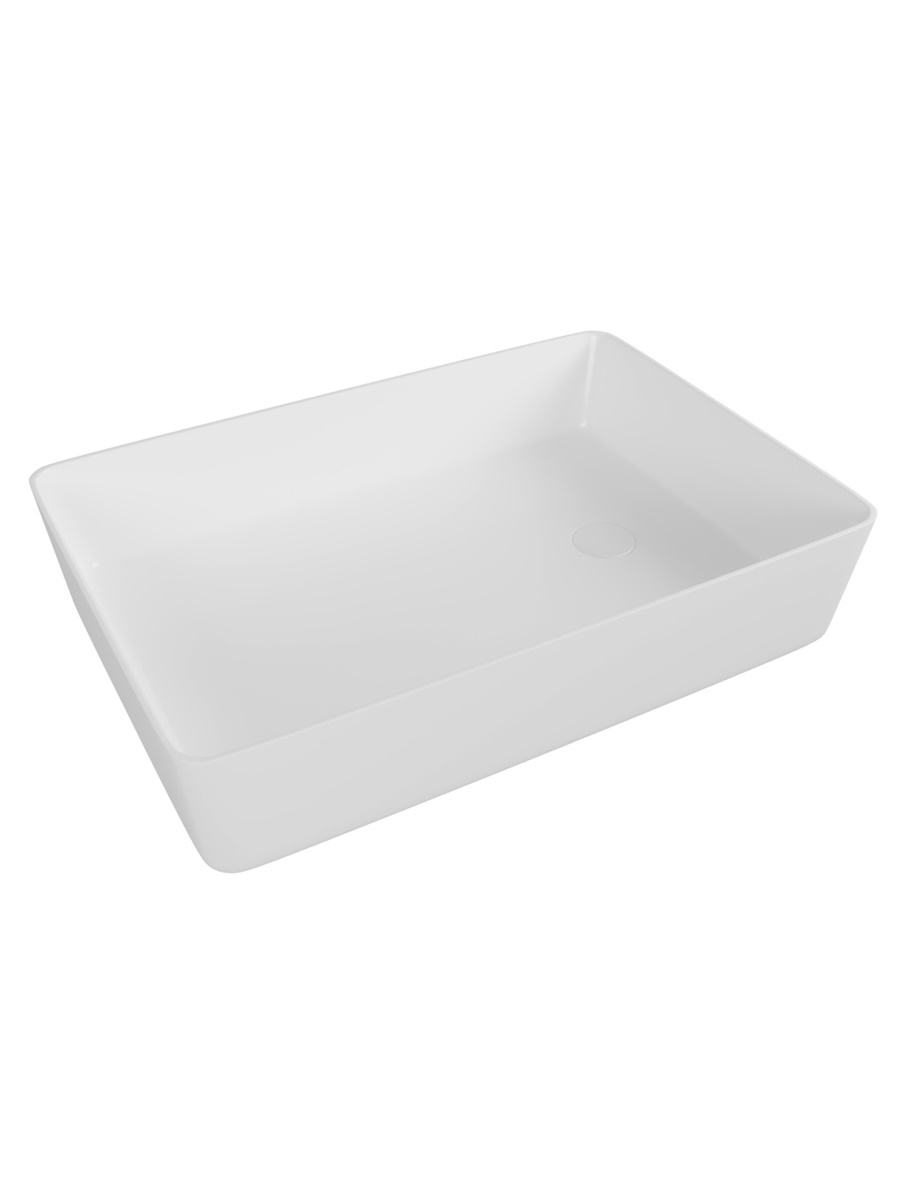 Накладная раковина STWORKI Копенгаген CO50311 50 глянцевая белая, прямоугольная