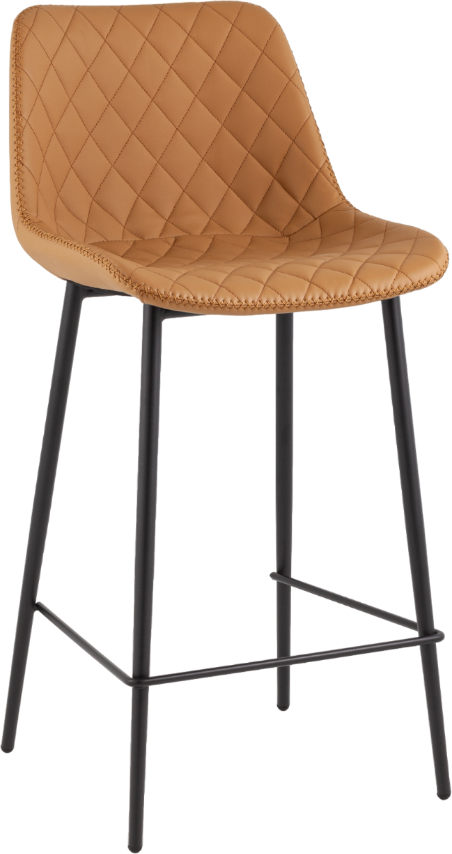 Барный стул Stool Group Arch экокожа, коричневый
