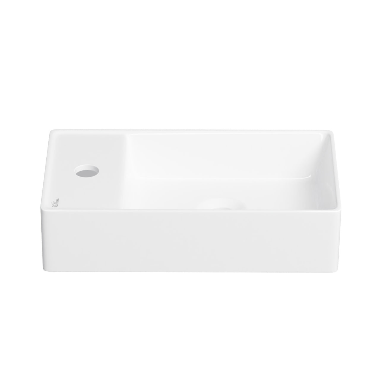 Маленькая раковина в туалет Wellsee WC Area 321802000: подвесная или накладная раковина, ширина умывальника 41 см, цвет глянцевый белый
