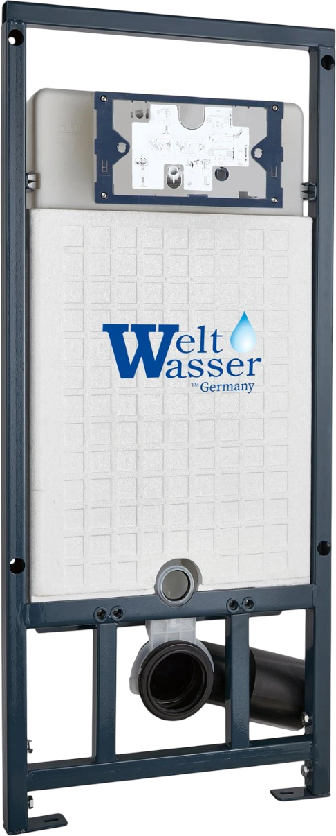Инсталляция для унитаза Weltwasser WW Marberg 507 крепление к полу и стене, с регулировкой по высоте, с шумоизоляцией