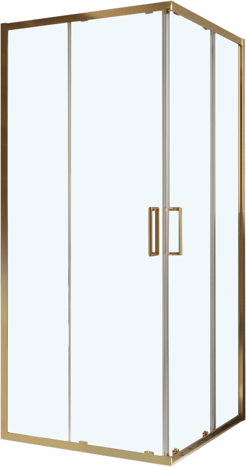Душевой уголок BelBagno Luce A-2-80-C-ORO 80x80, профиль золото, стекло прозрачное