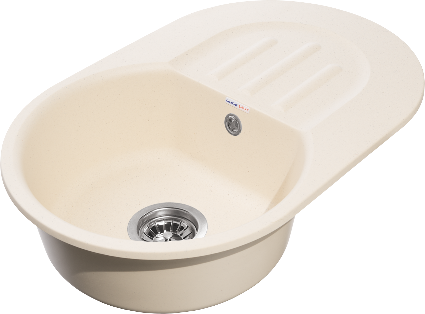 Мойка кухонная GranFest Smart SM 680 L бежевая