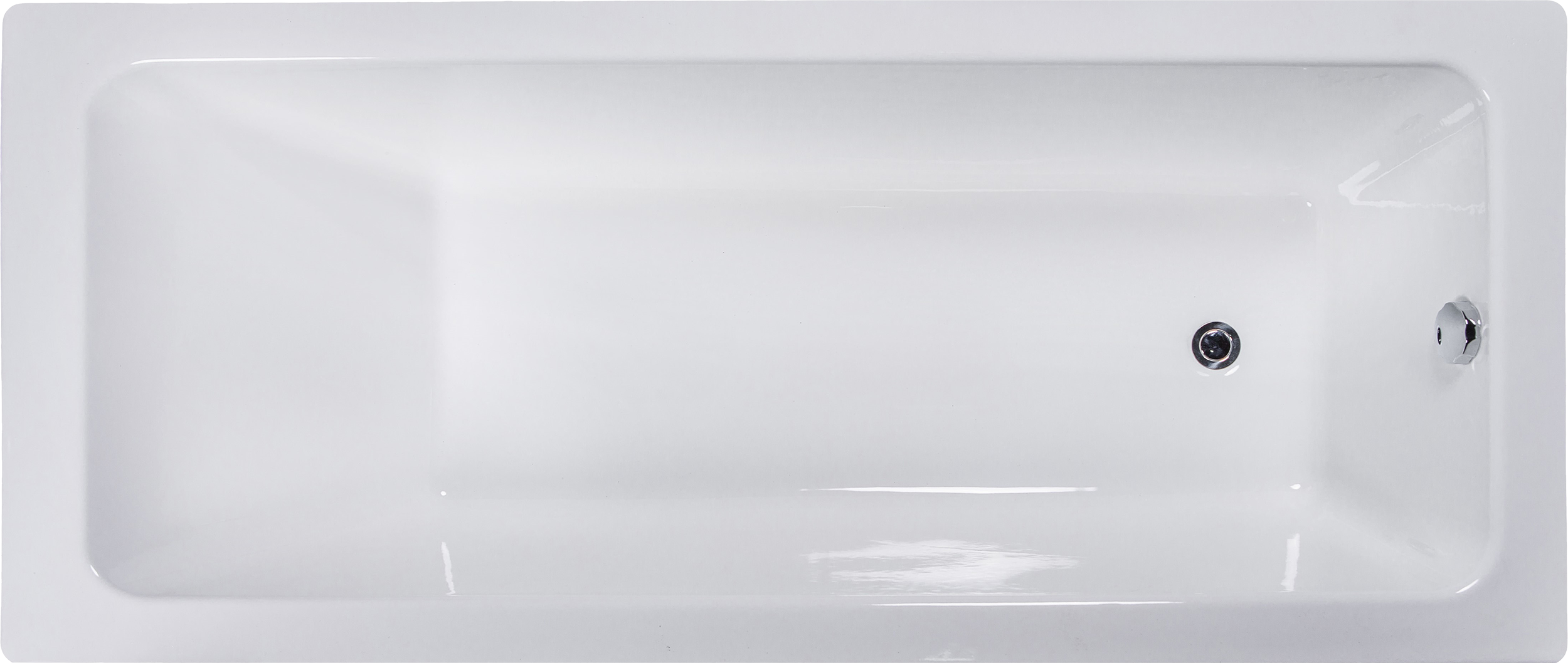Чугунная ванна Wotte Line Plus1 180x80 см, пристенная, белая, на ножках