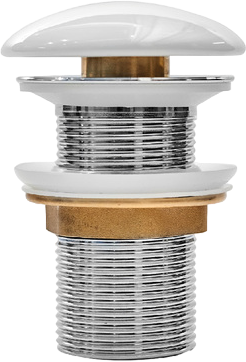 Донный клапан для раковины IDDIS Оптима Хоум (Optima Home) OPHWS00i88 без перелива, глянцевый белый