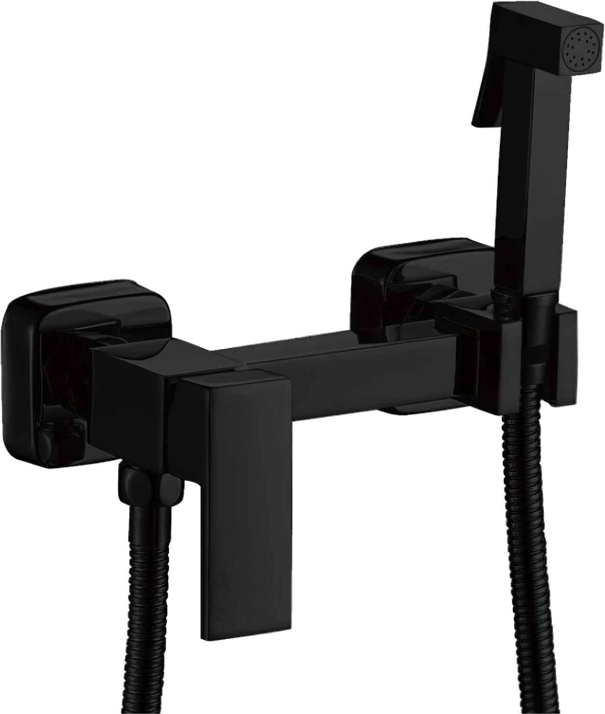 Гигиенический душ Haiba HB13-7 со смесителем, черный