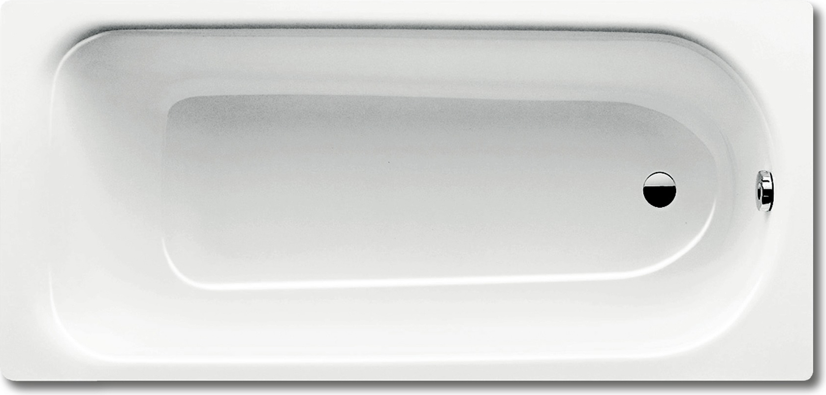 Стальная ванна Kaldewei Advantage Saniform Plus 361-1 150x70 см, пристенная, белая, на ножках